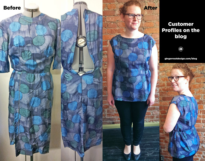 Before and after vintage revamp